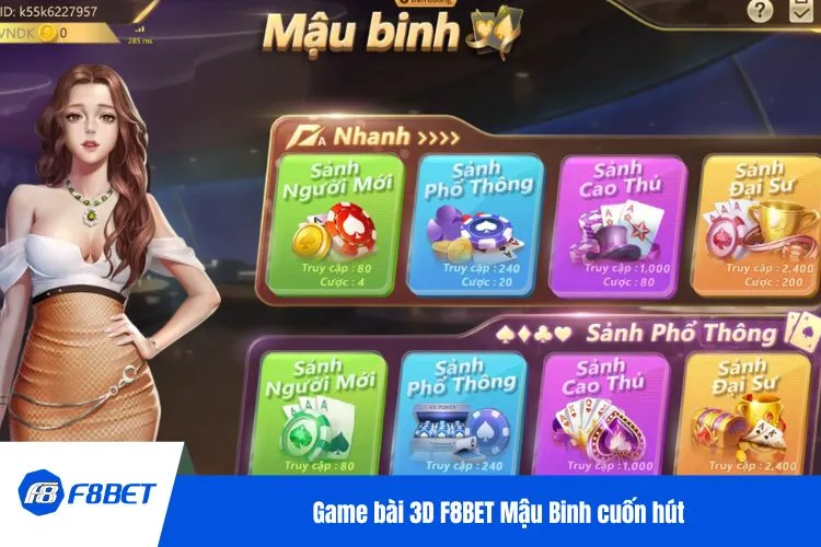 Game bài 3D F8BET Mậu Binh cuốn hút