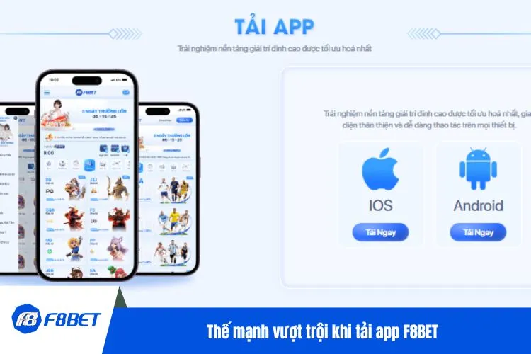 Thế mạnh vượt trội khi tải app F8BET