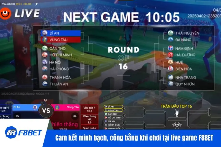 Cam kết minh bạch, công bằng khi chơi tại live game F8BET