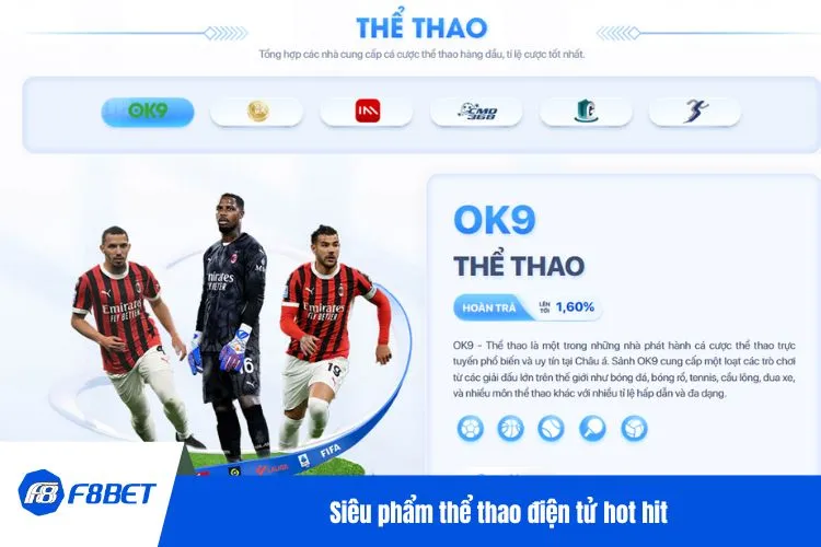 Siêu phẩm thể thao điện tử hot hit