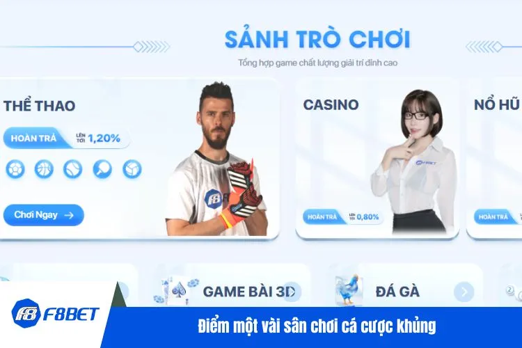 Điểm một vài sân chơi cá cược khủng