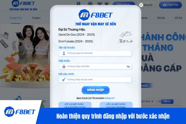 Hoàn thiện quy trình đăng nhập với bước xác nhận