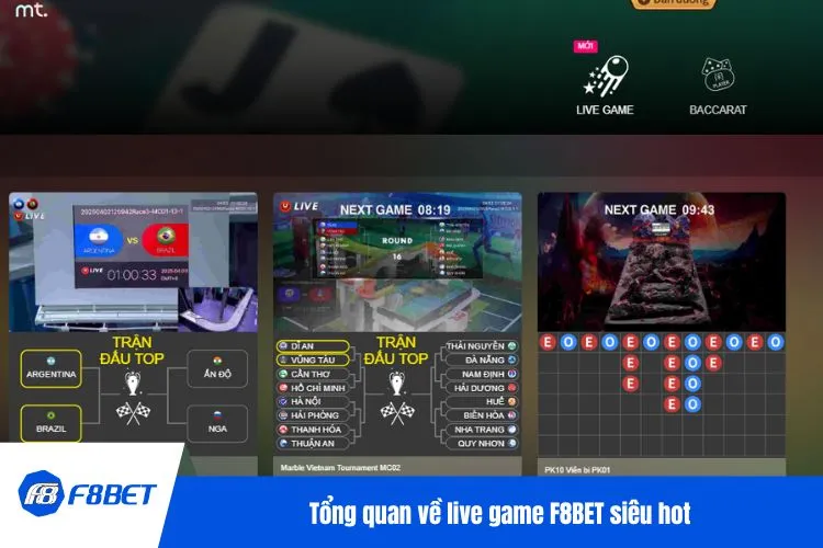 Tổng quan về live game F8BET siêu hot