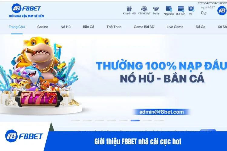 Giới thiệu F8BET nhà cái cực hot